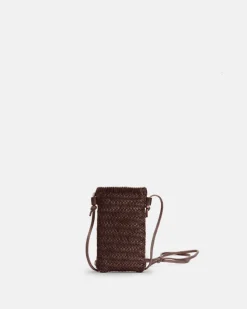 BIBA Bandolera-Bandolera Perkins De Piel Marron Oscuro