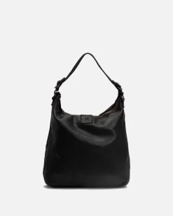 BIBA Bolsos Hobo-Bolso De Hombro Boston De Piel Negro