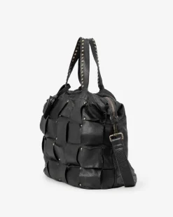 BIBA Bolso De Mano-Bolso De Mano Troy De Piel Negro