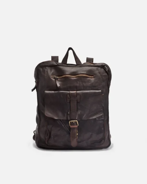 BIBA Mochila-Mochila Michigan De Piel Marron Oscuro